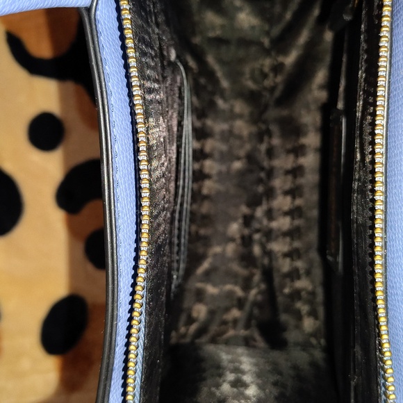 Karl Lagerfeld Navy Tote with Gold and Red Accents - Picture 8 of 9